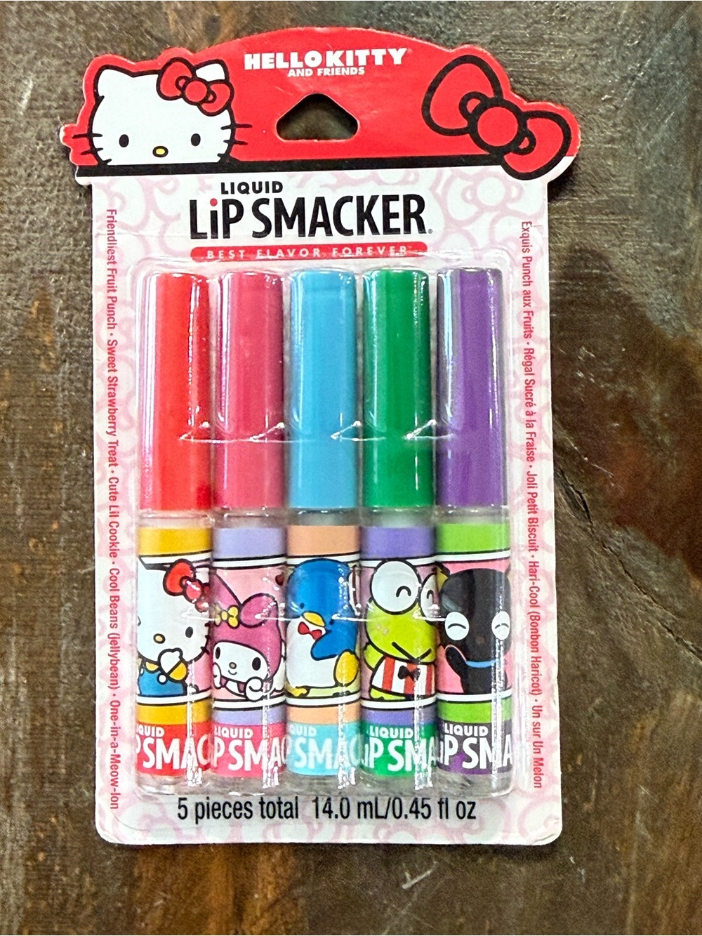 Lip Smacker Hello Kitty & Friends Sanrio 5 Pc Liquid Lip Gloss Set NIB
